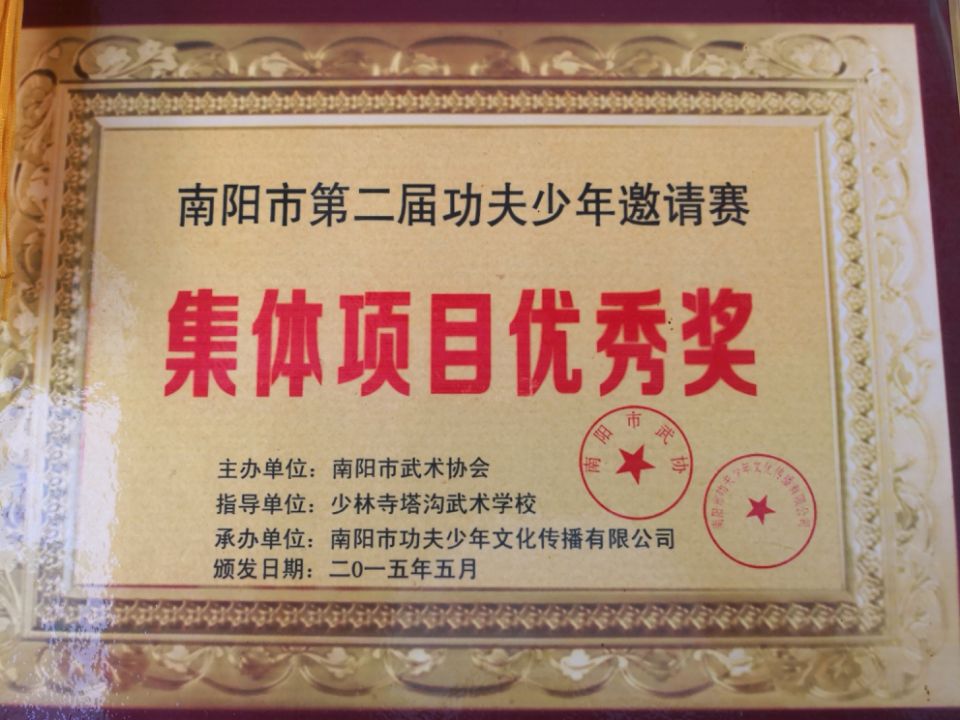 集体项目优秀奖